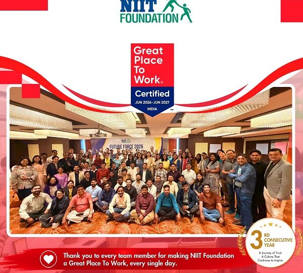 NIIT Foundation Re-certified as a Great Place To Work® in India for June 2026-June 2027