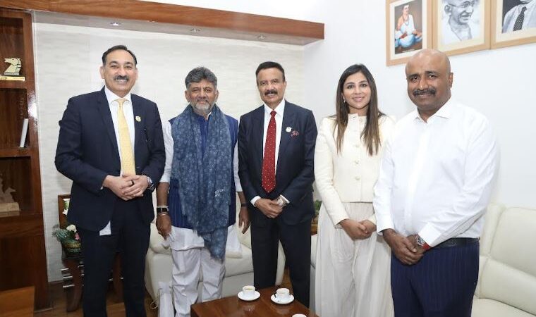 Dr. Azad Moopen Meets Shri D.K. Shivakumar; Reaffirms Aster DM Quality Care's Commitment to Karnataka with Rs 1,315 Crore Investment