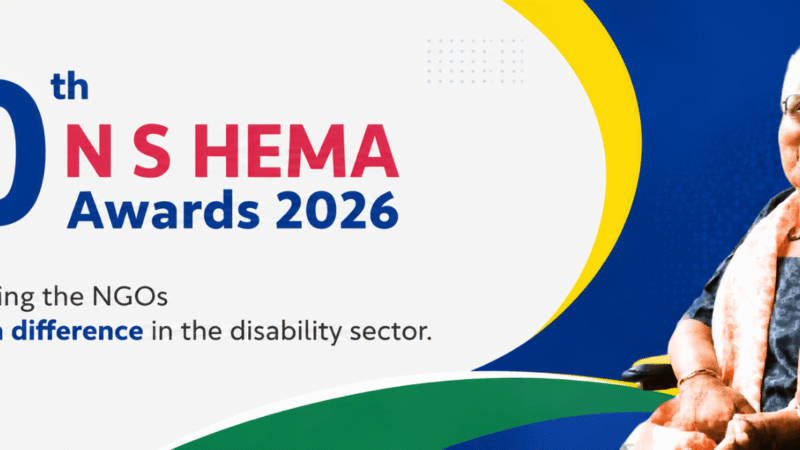 Applications Open for the 10th N.S. Hema Memorial Awards to Recognise Organisations Advancing Disability Inclusion