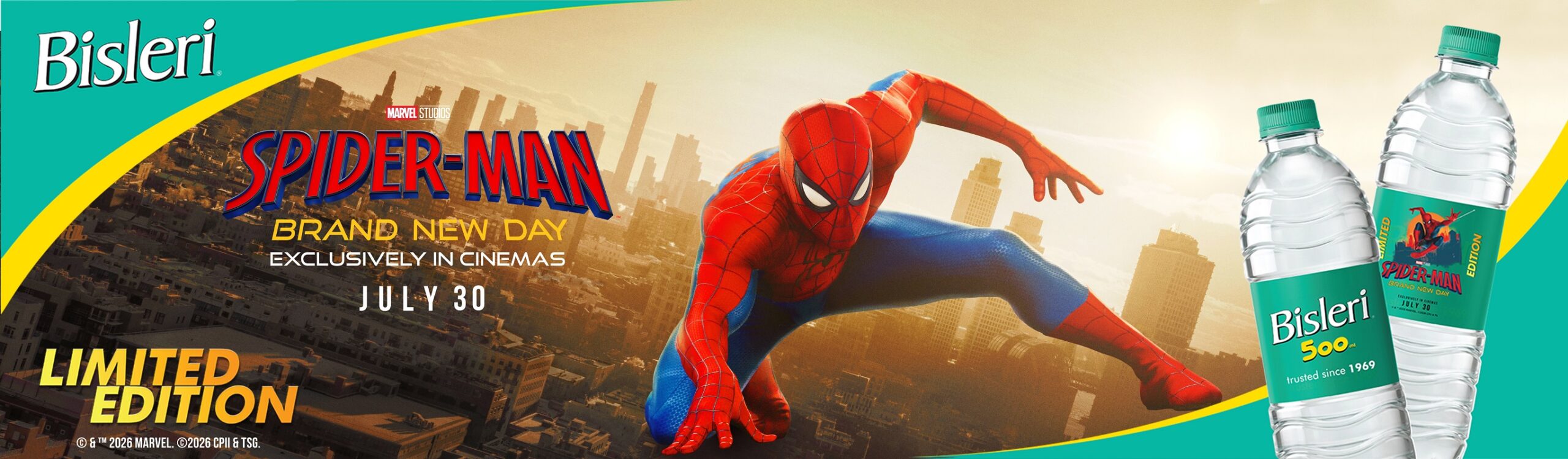 Bisleri Brings the Magic of Spider-Man: Brand New Day to Consumers with Limited-Edition Packs