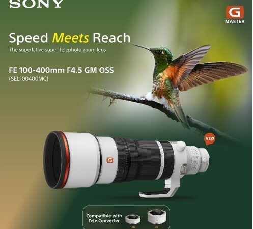 Sony India Unveils the FE 100-400mm F4.5 GM OSS G Master Super-Telephoto Zoom Lens
