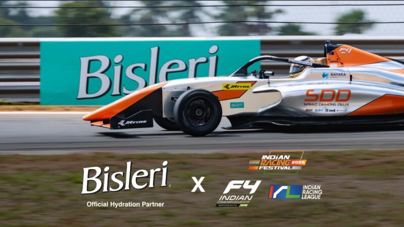 Bisleri International becomes Official Hydration Partner of F4 and the Indian Racing League