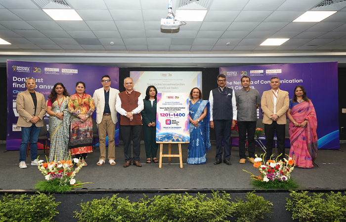Manav Rachna Makes Significant Global Leap, Rises to 1201–1400 Band in THE World University Rankings 2027