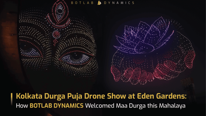 Durga Puja Drone Show by BotLab Dynamics Steals the Spotlight at Kolkata's Grand Mahalaya Celebrations
