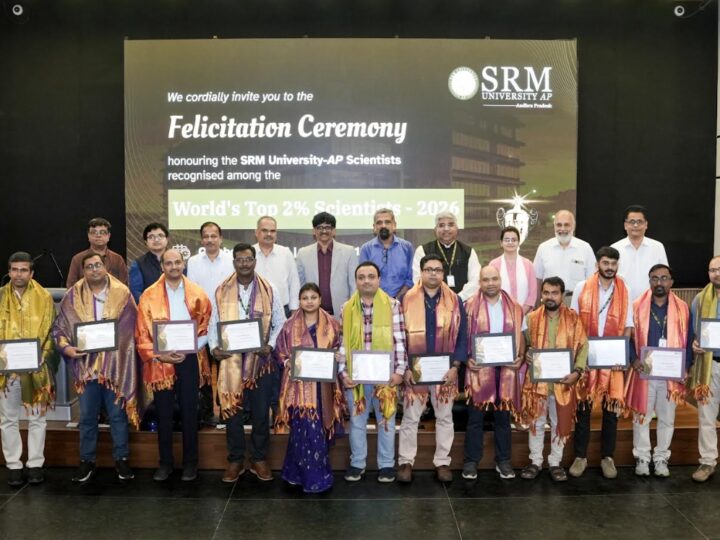 SRM AP's Research Excellence Grows as 20 Faculty Members Feature Among the World's Top 2 percent Scientists