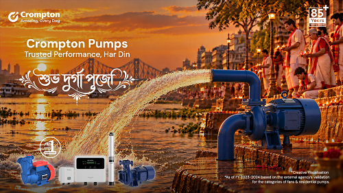 Crompton Pumps Unveils AI-Powered Durga Puja Film Celebrating Smart Water Management Across Festive Preparations