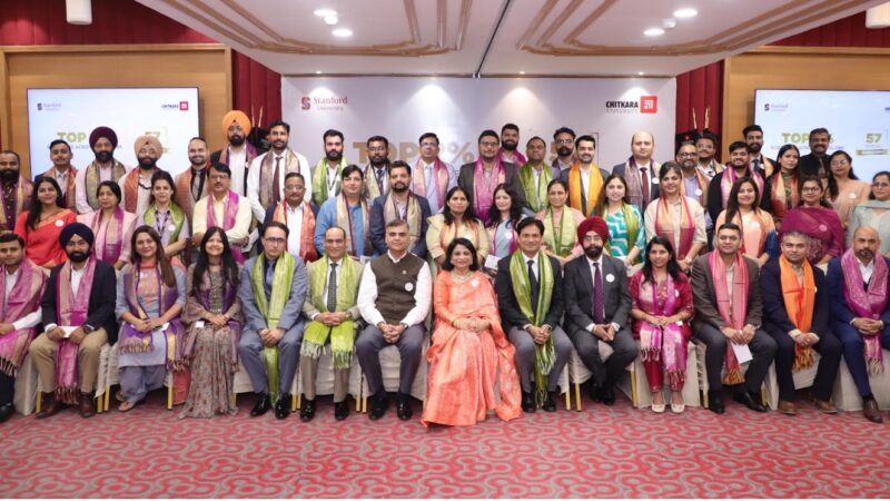 Chitkara University's 57 Researchers Feature Among the World's Top 2 Percent Scientists in Stanford–Elsevier Report
