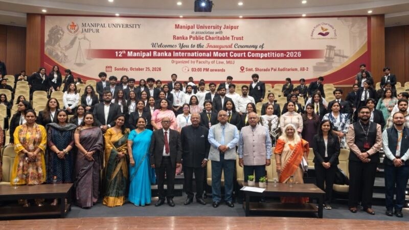 Manipal University Jaipur Hosts 12th Manipal Ranka International Moot Court Competition
