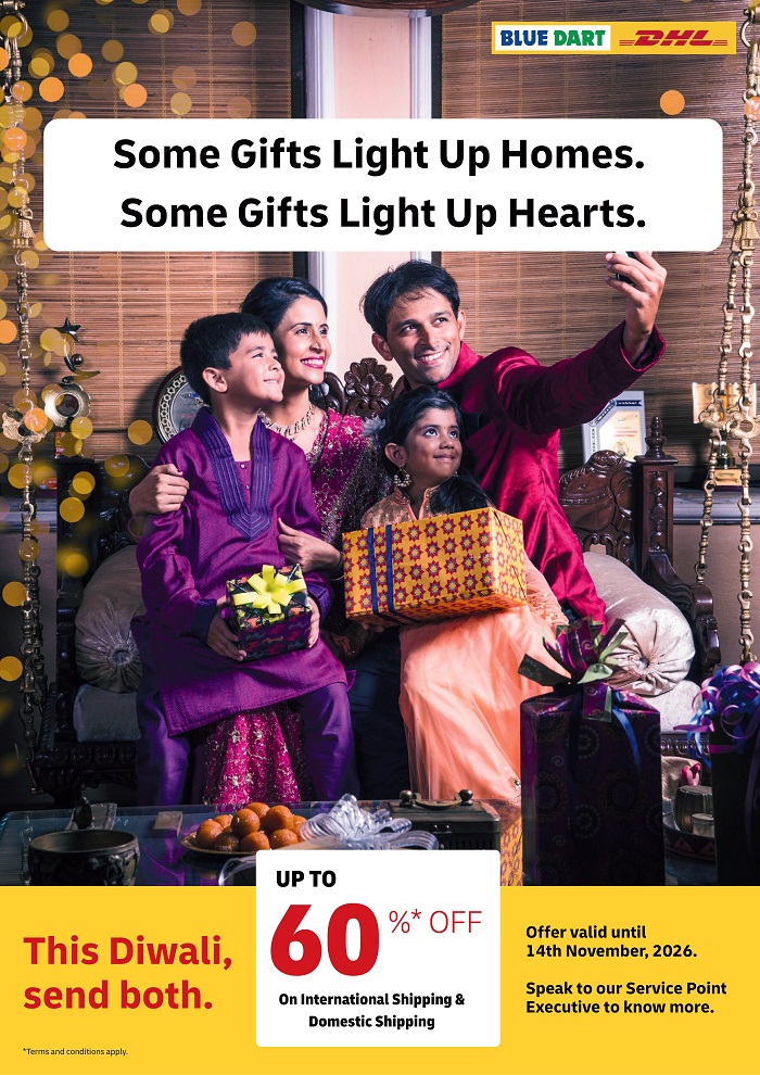 DHL Express India Adds a Touch of Yellow to Diwali with Festive Discounts of up to 60% on Shipments