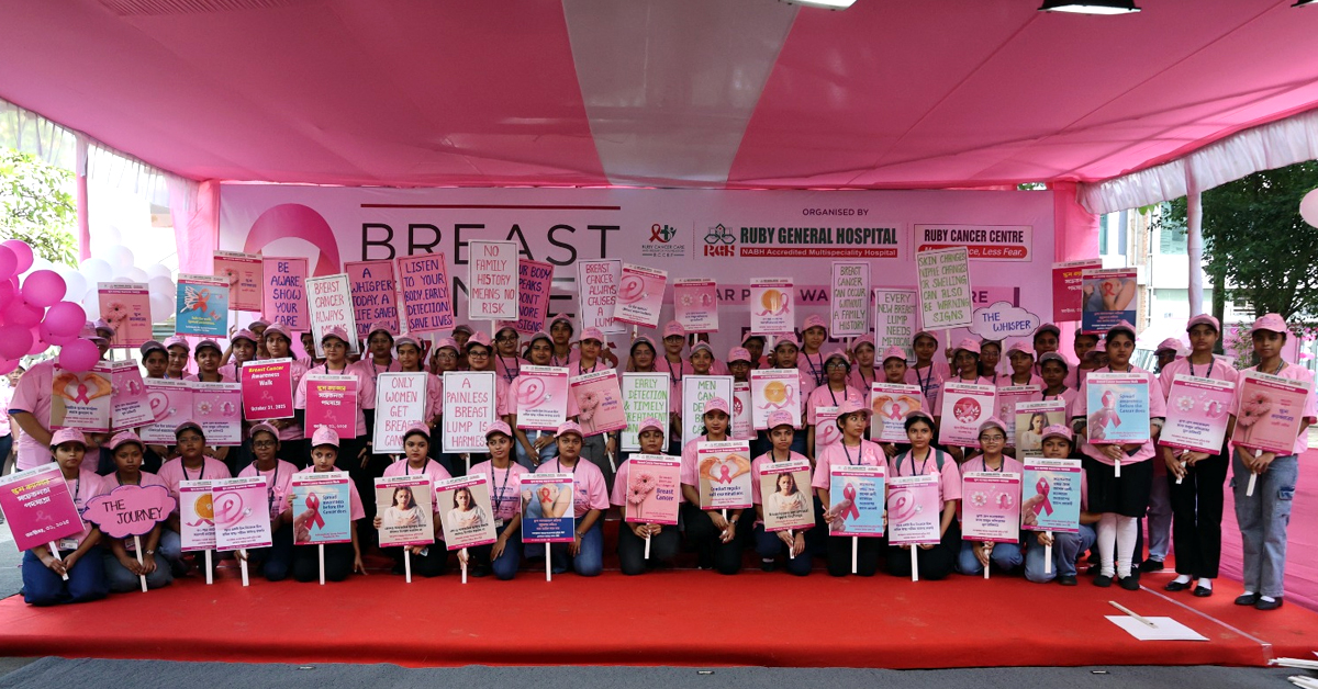 Ruby Cancer Centre Organises Breast Cancer Awareness Rally in Kolkata, Over 350 Participate